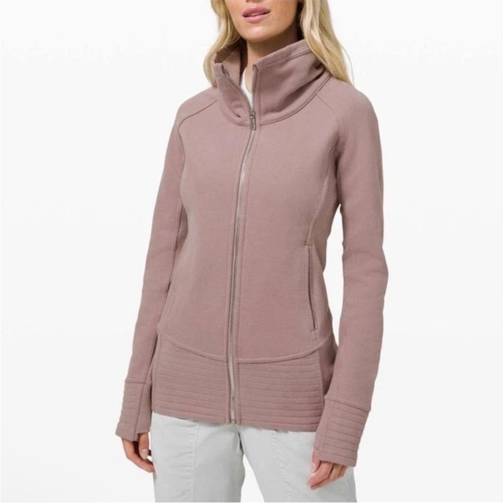 Lululemon Radiant Jacket Violet Verbana Full Zip Mock Neck Athletic Women's 8